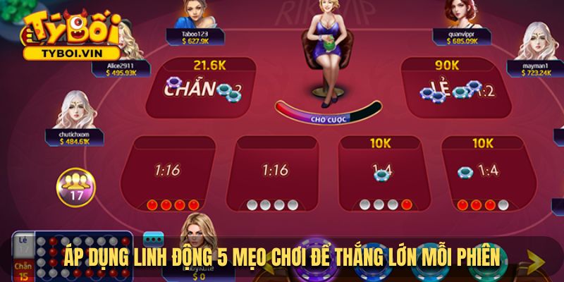 Áp dụng linh động 5 mẹo chơi để thắng lớn mỗi phiên