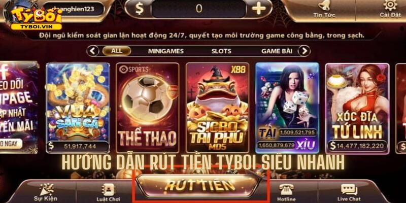 Chia sẻ những cách rút tiền siêu nhanh tại Tyboi