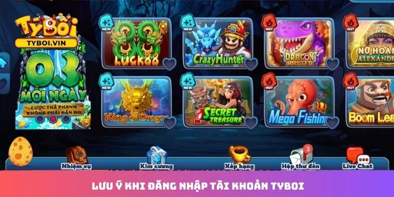 Những lưu ý quan trọng bạn cần nắm rõ trong khi đăng nhập